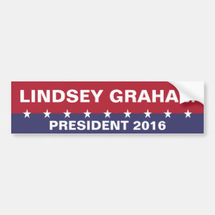 Pegatina Para Coche LINDSEY GRAHAM para el presidente 2016