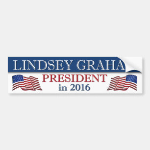 Pegatina Para Coche Lindsey Graham Presidente en 2016