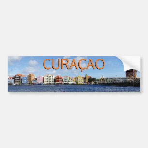 Pegatina Para Coche Línea aérea de Willemstad, Curaçao (personalizable