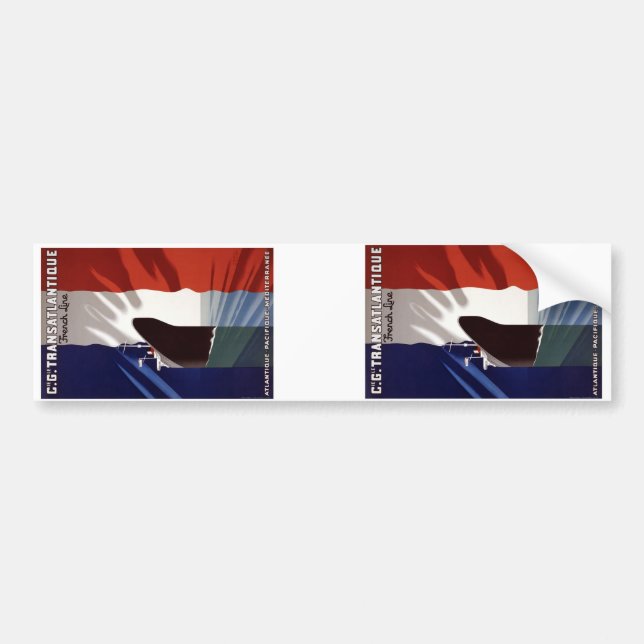 Pegatina Para Coche Línea francesa (Frente)