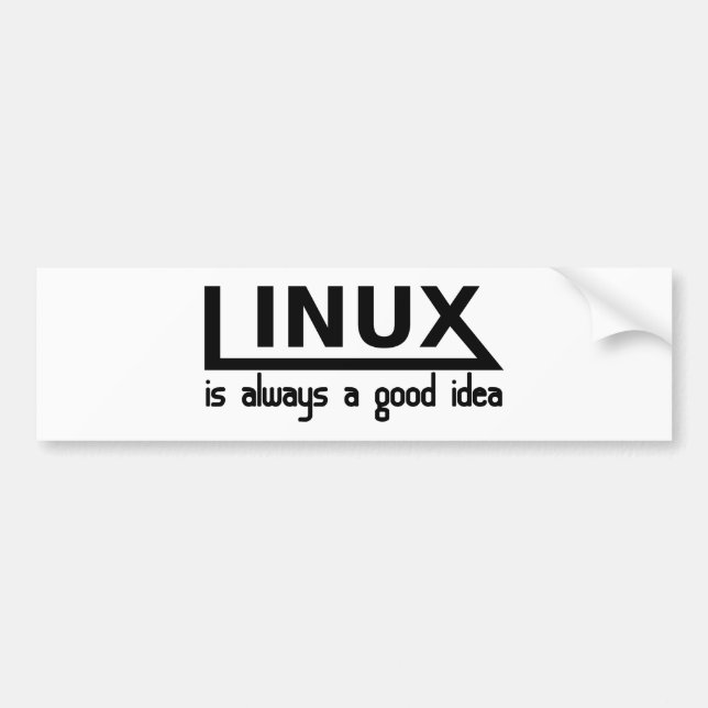 Pegatina Para Coche Linux (Frente)
