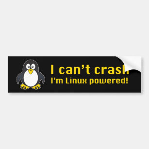 Pegatina Para Coche Linux no puede estrellarse
