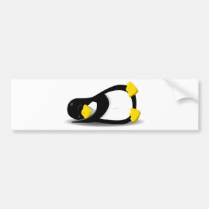 Pegatina Para Coche Linux Tux sleeping