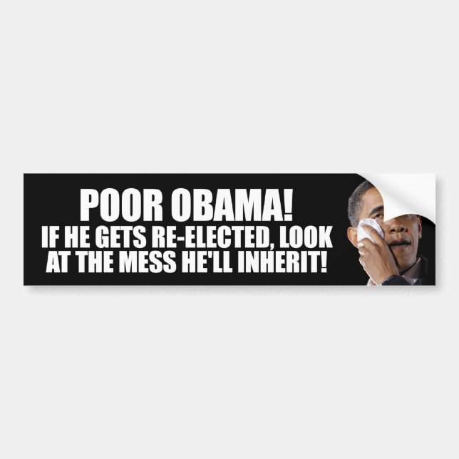 Pegatina Para Coche Lío de la reelección de Obama - 2012 (Frente)