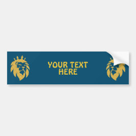 Pegatina Para Coche Lion With Crown - Gold Style 1