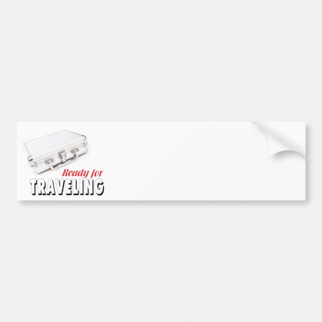 Pegatina Para Coche Listo para viajar (Frente)