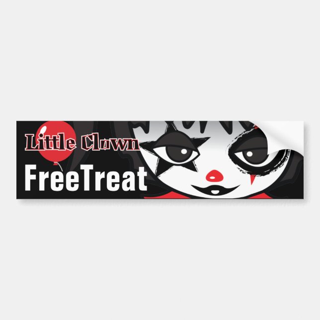 Pegatina Para Coche Little Clown FreeTret Bumper Sticker (Frente)