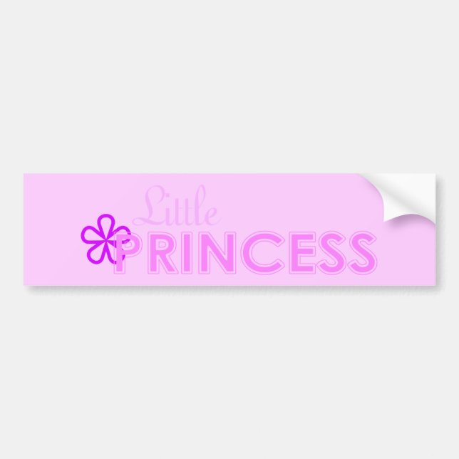 Pegatina Para Coche Little Princess Bumper Sticker (Frente)