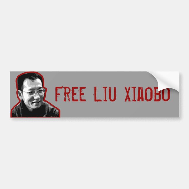 Pegatina Para Coche Liu libre Xiaobo (Frente)