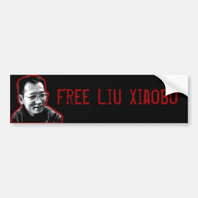 Pegatina Para Coche Liu libre Xiaobo (Frente)