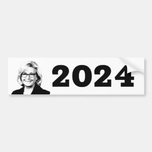 PEGATINA PARA COCHE LIZ CHENEY 2024