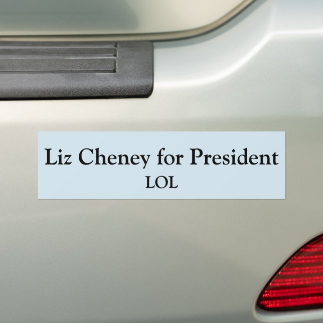 Pegatina Para Coche Liz Cheney para el presidente Bumper Sticker (en coche)