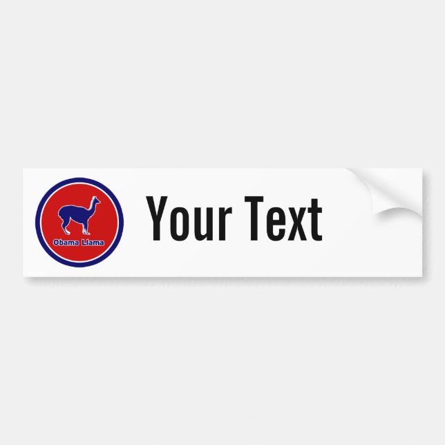Pegatina Para Coche Llama de Obama (Frente)