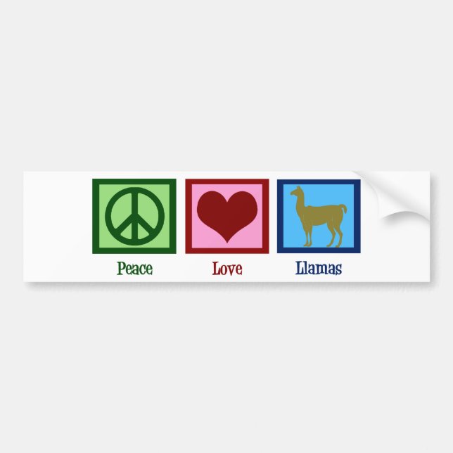 Pegatina Para Coche Llamas de amor por la paz (Frente)