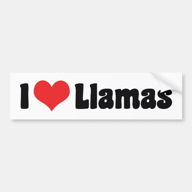 Pegatina Para Coche Llamas de Corazón que Amo (Frente)