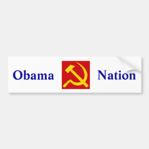 Pegatina Para Coche Llano socialista de Obama