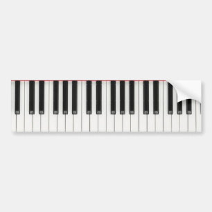Pegatina Para Coche Llaves de teclado de piano