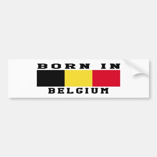 Pegatina Para Coche Llevado en Bélgica (Frente)