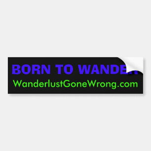 Pegatina Para Coche LLEVADO VAGAR, WanderlustGoneWrong.com