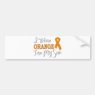 Pegatina Para Coche Llevo el naranja para mi hijo (la cinta