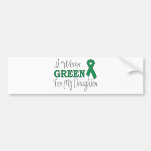 Pegatina Para Coche Llevo el verde para mi hija (la cinta verde)