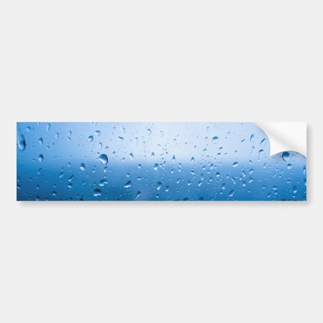 Pegatina Para Coche Lluvia cae sobre el vidrio de la ventana (Frente)