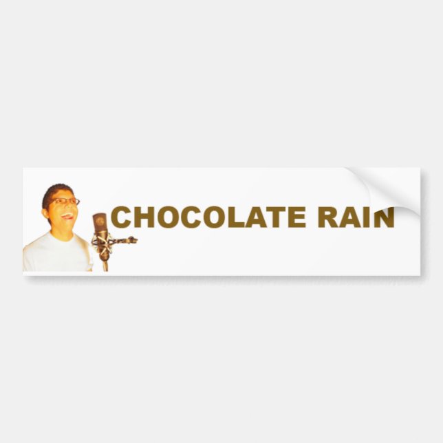 Pegatina Para Coche Lluvia del chocolate (Frente)