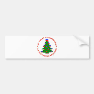 Pegatina Para Coche Lo único que quiero para el navidad es presidente