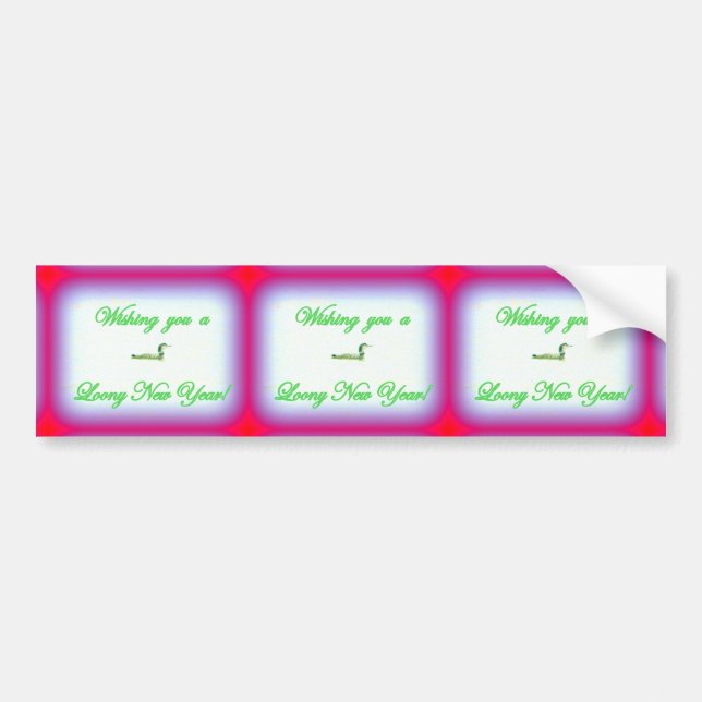 Pegatina Para Coche loables deseos de año nuevo (Frente)