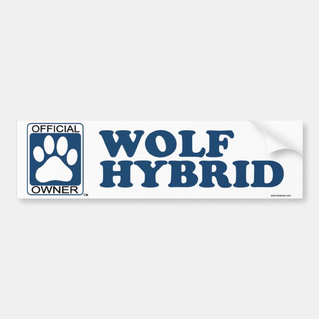 Pegatina Para Coche LOBO HYBRID_blue (Frente)