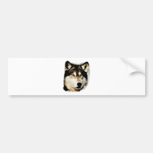 Pegatina Para Coche Lobo Motivador Único (Frente)