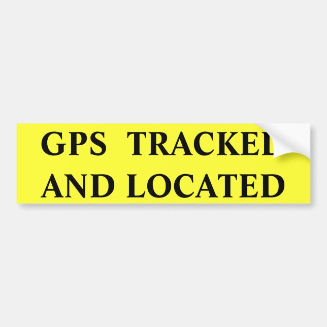 PEGATINA PARA COCHE LOCALIZADO POR GPS (Frente)