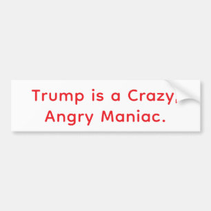 Pegatina Para Coche Loco Enfadado Maníaco Trump Hankamer Artjunkhaus A