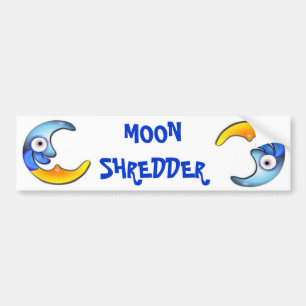 Pegatina Para Coche Loco Personalizado "MOON SHREDDER"