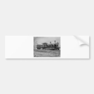 Pegatina Para Coche locomotora de vapor de tren antigua vía férrea fer
