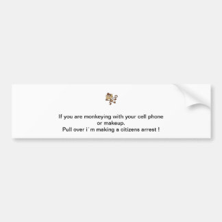 Pegatina Para Coche Locura del mono