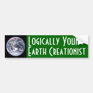 Pegatina Para Coche Lógicamente Creationist de la Joven-Tierra