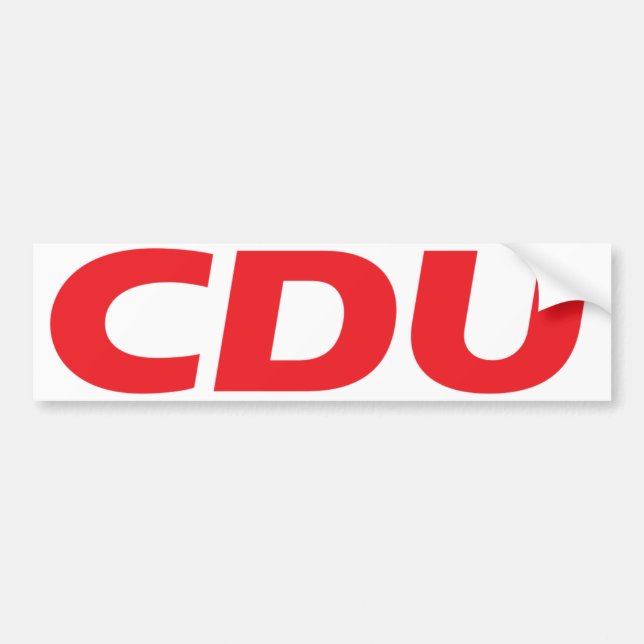 Pegatina Para Coche Logo de CDU (Frente)
