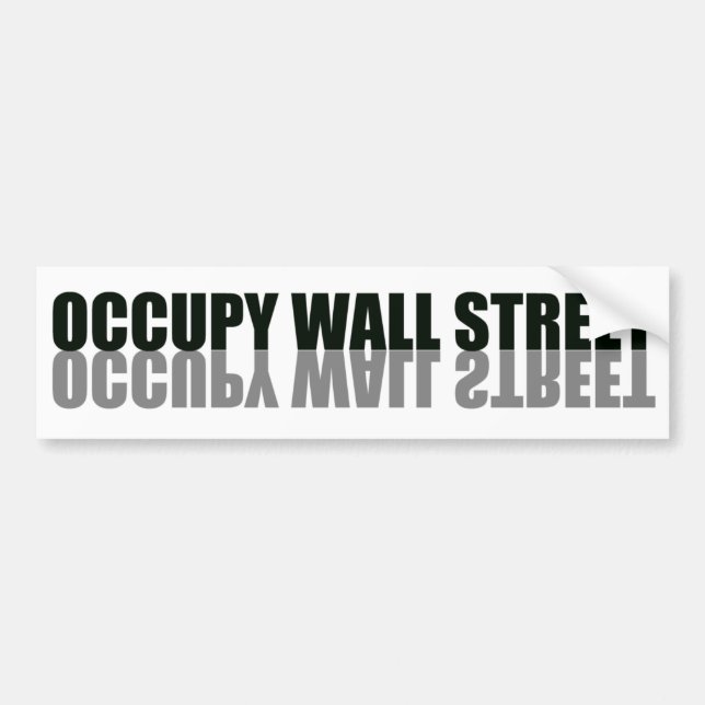 Pegatina Para Coche Logo de moda de Occupy Wall Street (Frente)