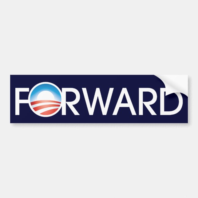 Pegatina Para Coche Logo de Obama Forward (Frente)