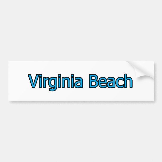 Pegatina Para Coche Logo de Virginia Beach (Frente)