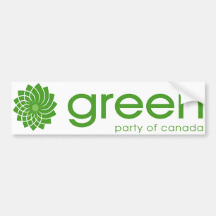 Pegatina Para Coche Logo del Fiesta Verde de Canadá