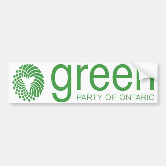 Pegatina Para Coche Logo del Fiesta Verde de Ontario (Frente)