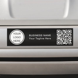 Pegatina Para Coche Logotipo comercial y código QR l Marca en blanco y