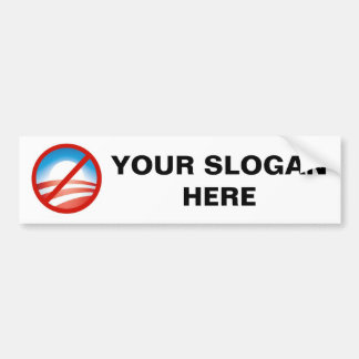Pegatina Para Coche Logotipo de Anti-Obama
