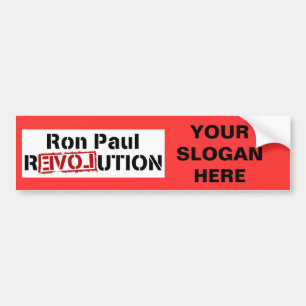 Pegatina Para Coche Logotipo de la revolución de Ron Paul