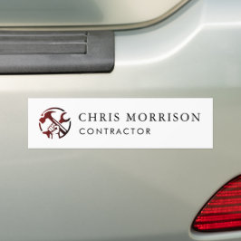 Pegatina Para Coche Logotipo de marketing para negocios de construcció