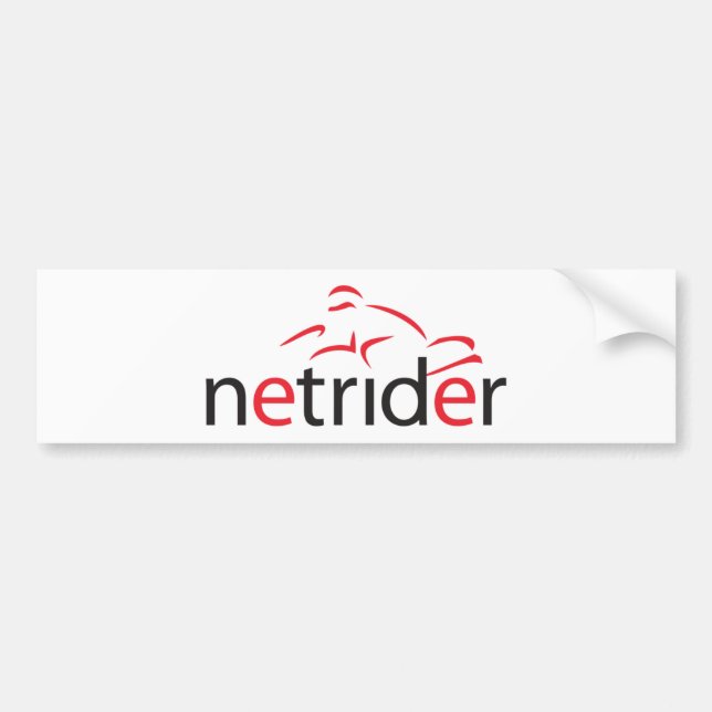 Pegatina Para Coche Logotipo de Netrider (Frente)
