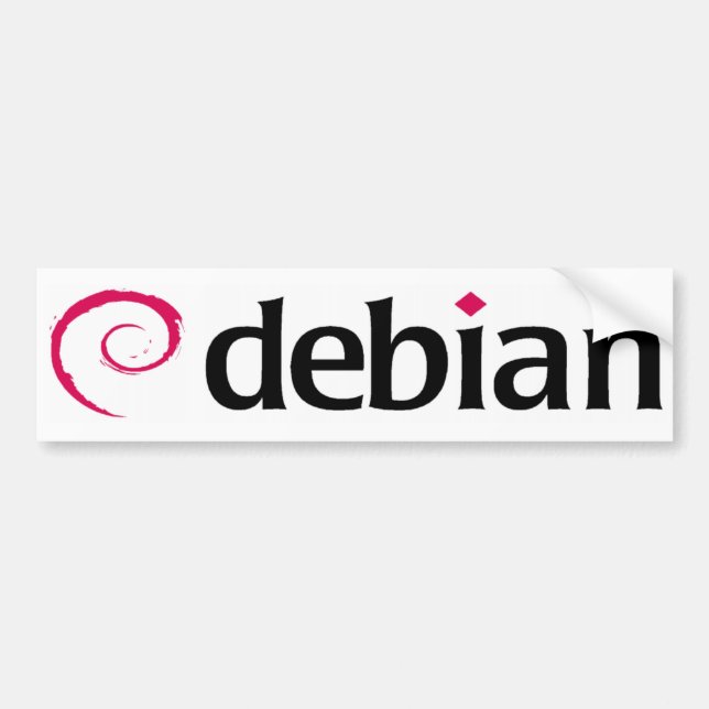 Pegatina Para Coche logotipo debian de Linux (Frente)