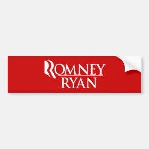 PEGATINA PARA COCHE LOGOTIPO DEL FUNCIONARIO ROMNEY RYAN - .PNG